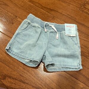 Cat & Jack Light Blue Pull-On Denim-Style Girls' Shorts